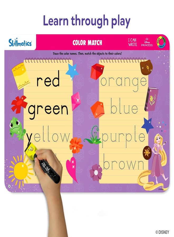 Skillmatics I Can Write Disney Princess - Reusable Preschool Learning Activities, Educational Toy and Game, Back to School Supplies, Gifts for Students, Kids, Toddlers Ages 3, 4, 5, 6,Multicolor - Image 4